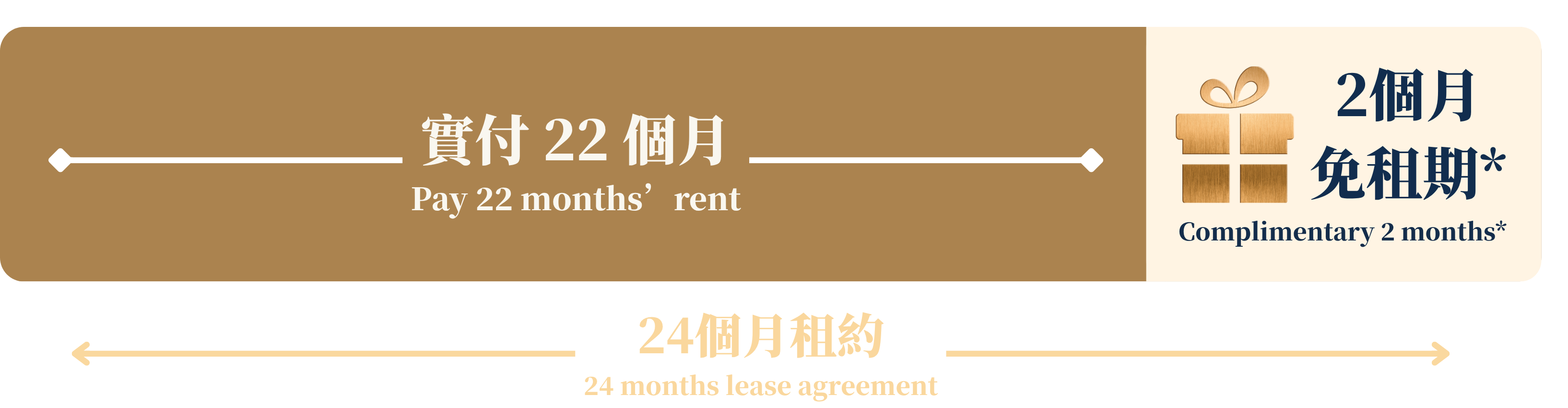 Pay 22 months, get 2 free graphic